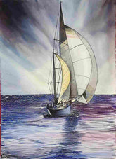 Sail in the shining waters