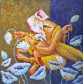 Ganesha with Lotus