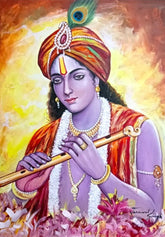 Krishna with golden Flute