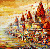 Flamboyant Ghats of Varanasi ( Vol 1 )