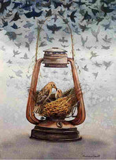 Birds in Lantern