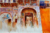 Celebrated Wall in Rajasthan India