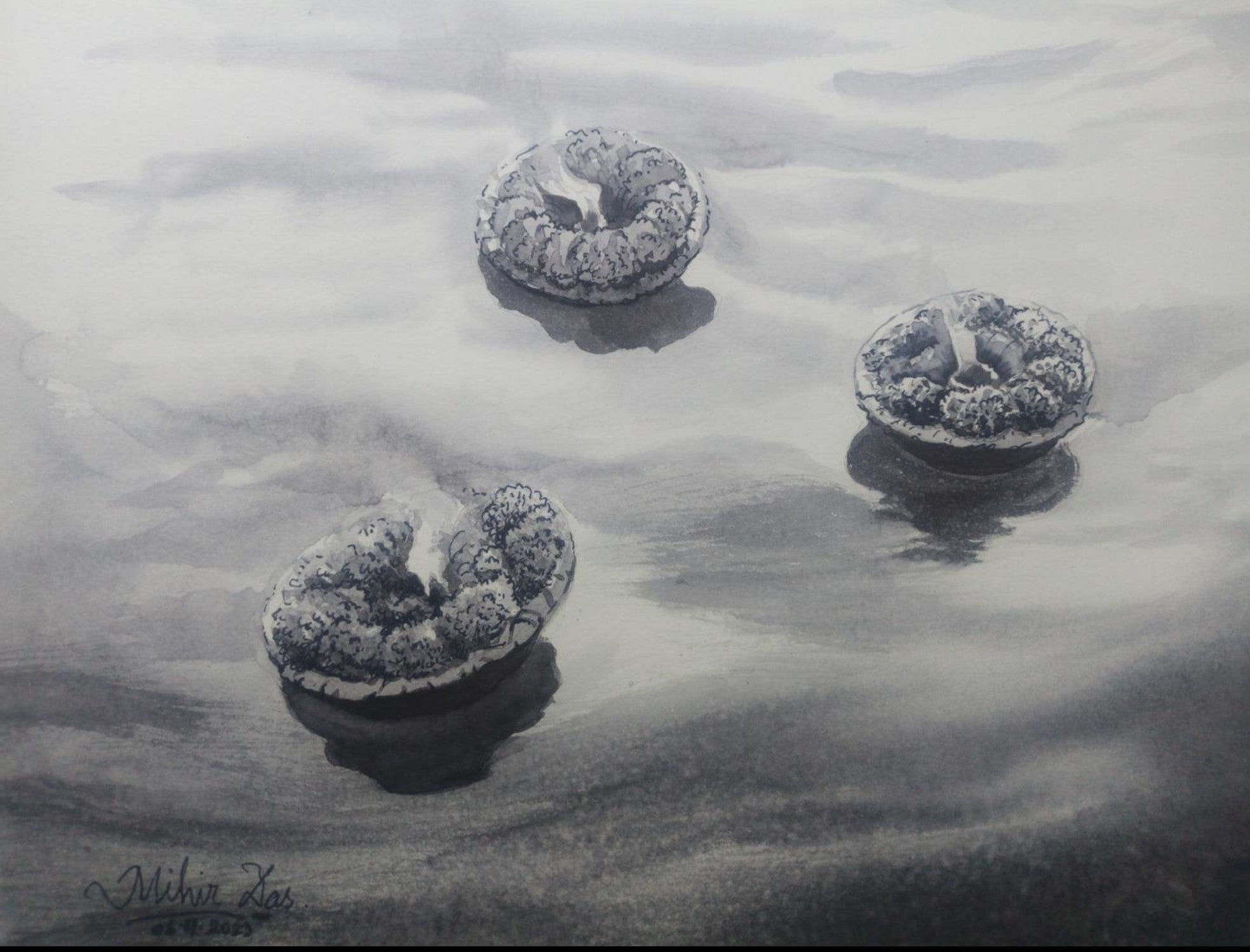 Monocrome Pushpanjali