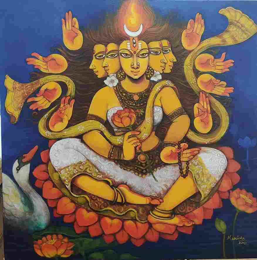 GoddessGayatri-AcryliconCanvas
