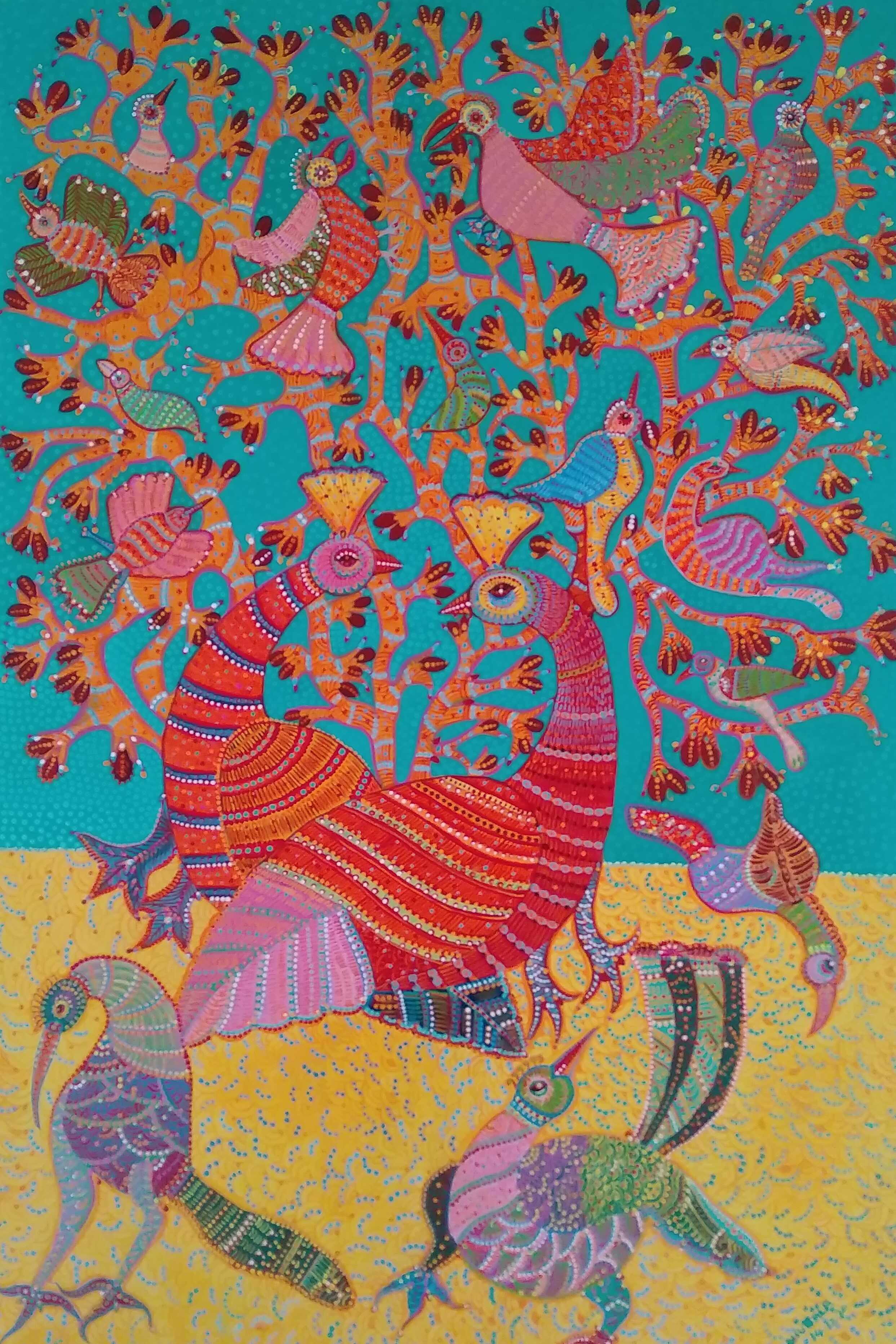 Gond Art Birds