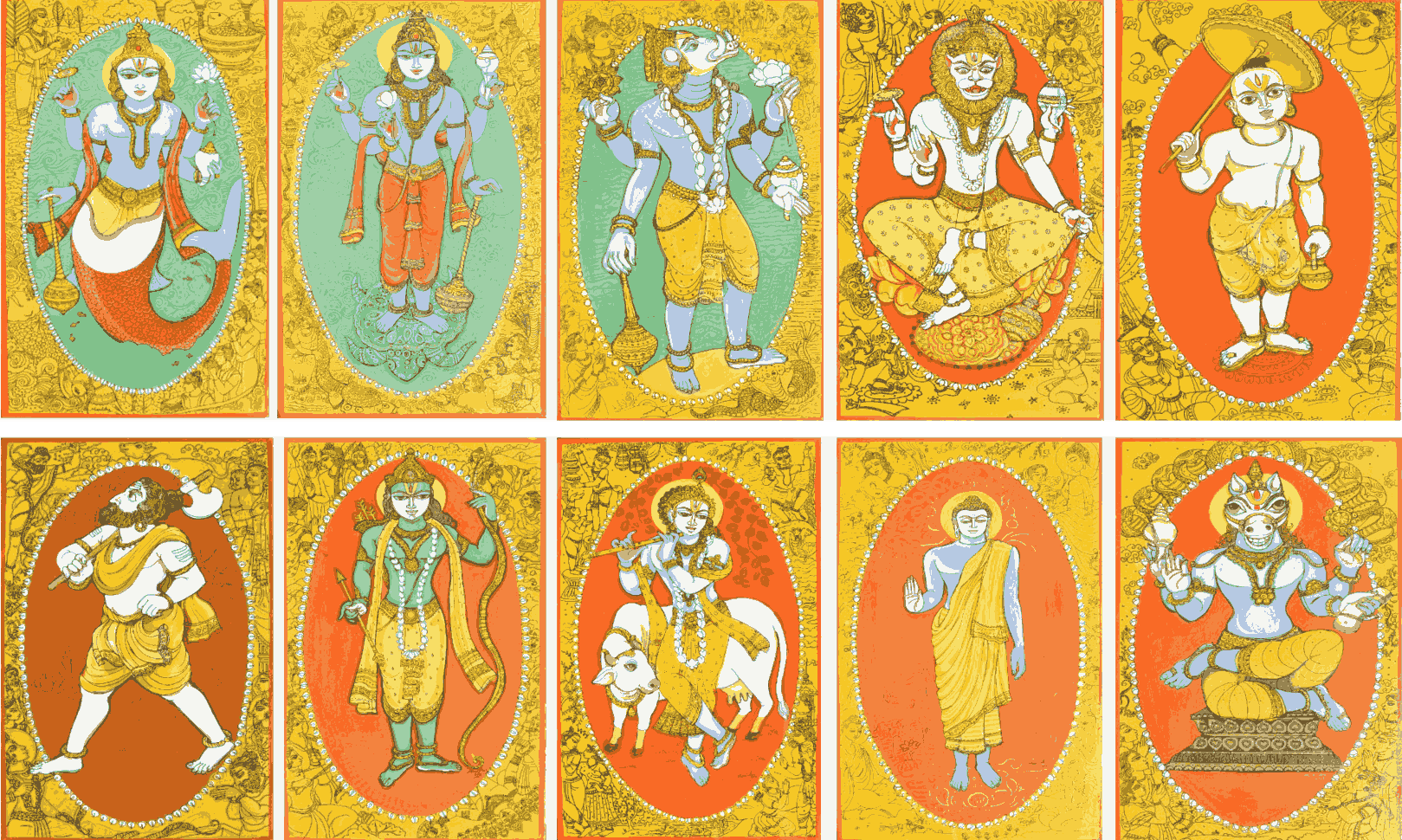 Dashavtar Series ( Set of 10 ) ( Each painting price )