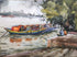 Princepghat Boats Painting