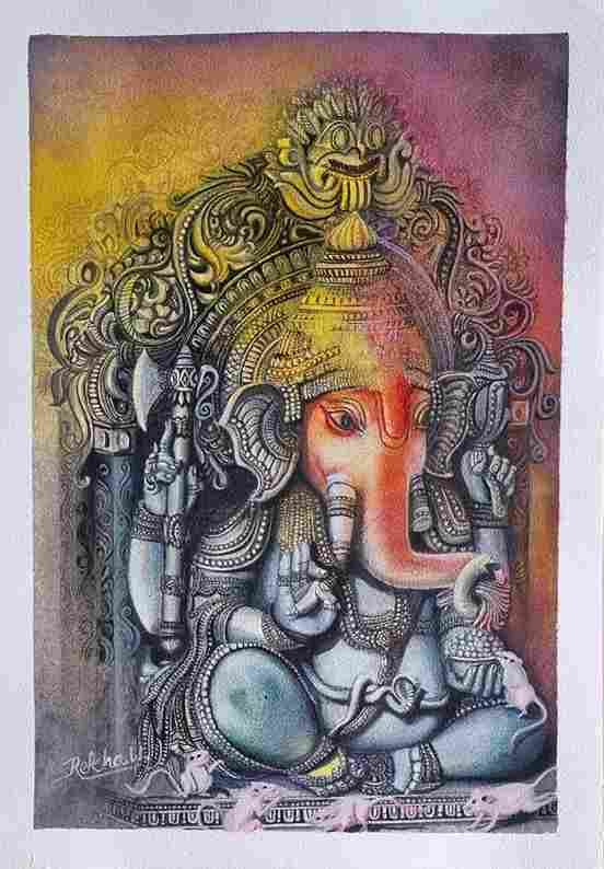 Lord Ganesha (Ancient Indian Sculpture) ( Vol 3 )