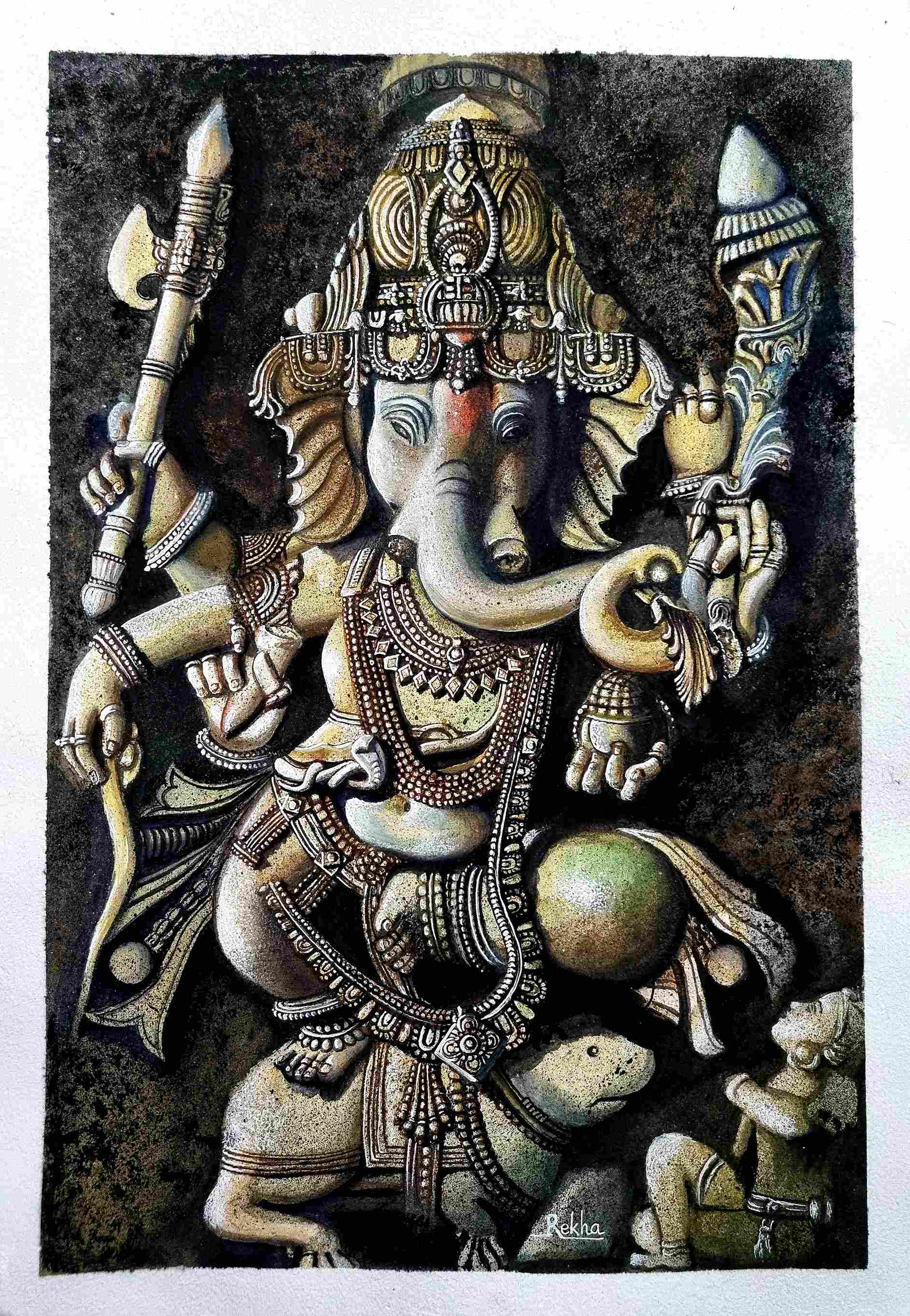 Lord Ganesha (Ancient Indian Sculpture) ( Vol 1 )