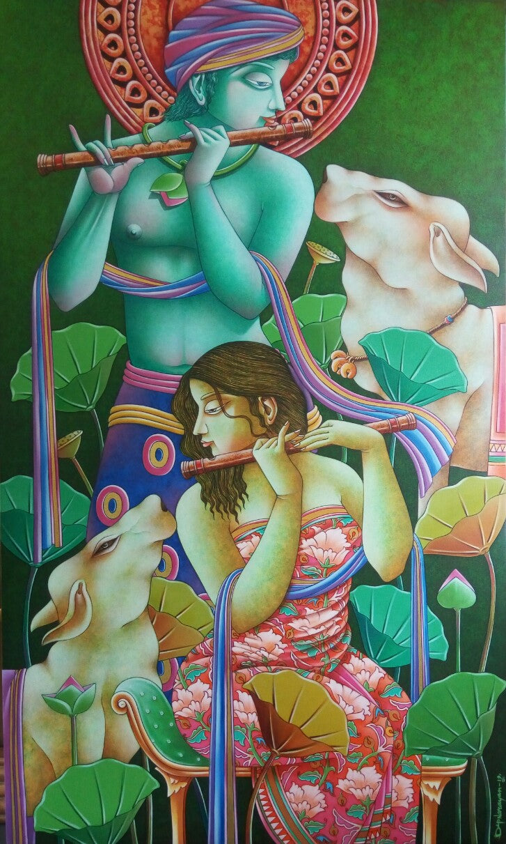 Radha Krishna with Nature