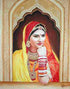 Rajasthani Lady in Jarokha