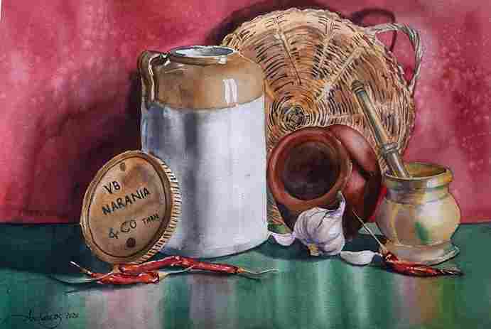 Rustic Indian Kitchenette