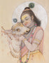 Krishna Cuddling the Calf ( Vol 2 )