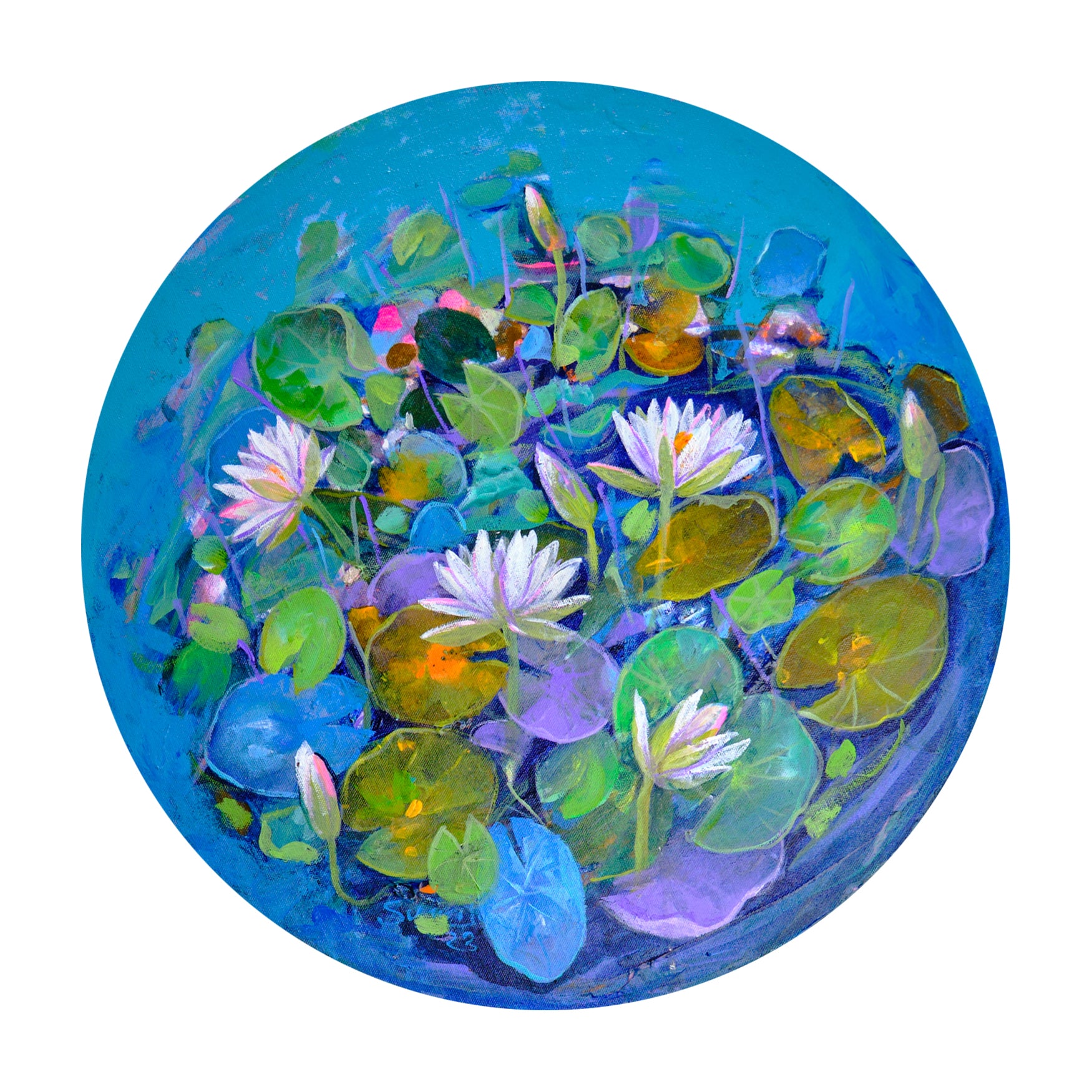 Waterlilies in Blue