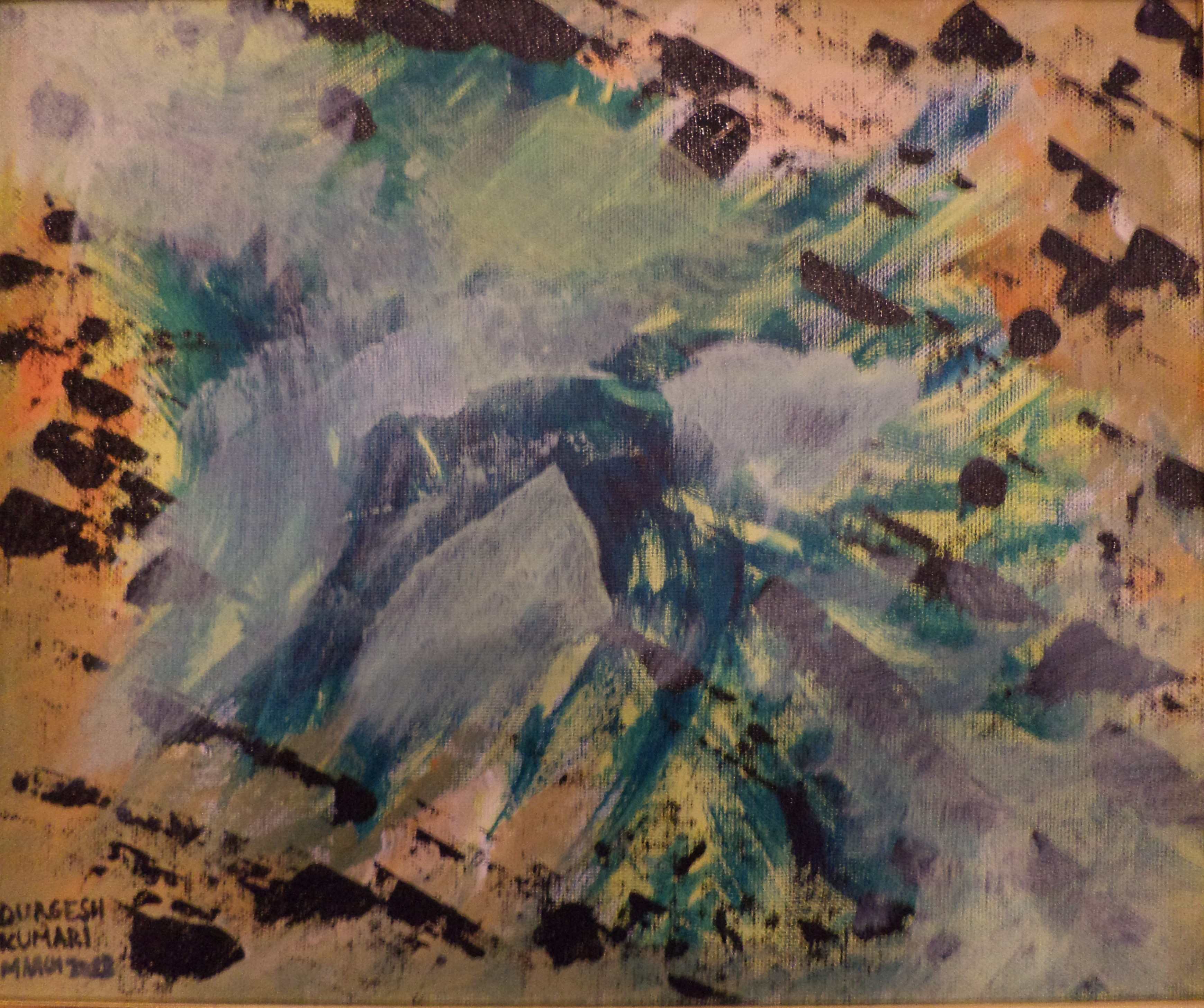 Abstract Inverted leaf