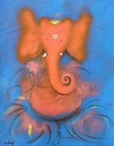 Saffron Ganesha