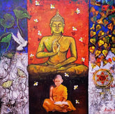Buddha and Monk