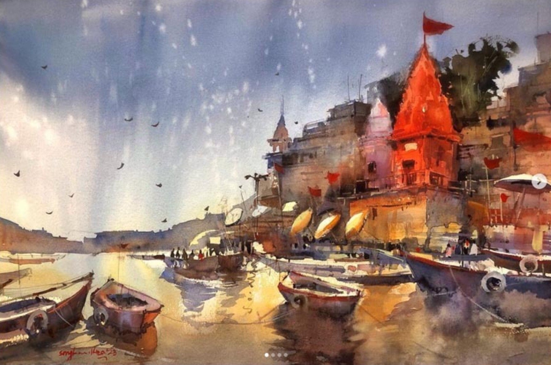 Reflection of Varanasi